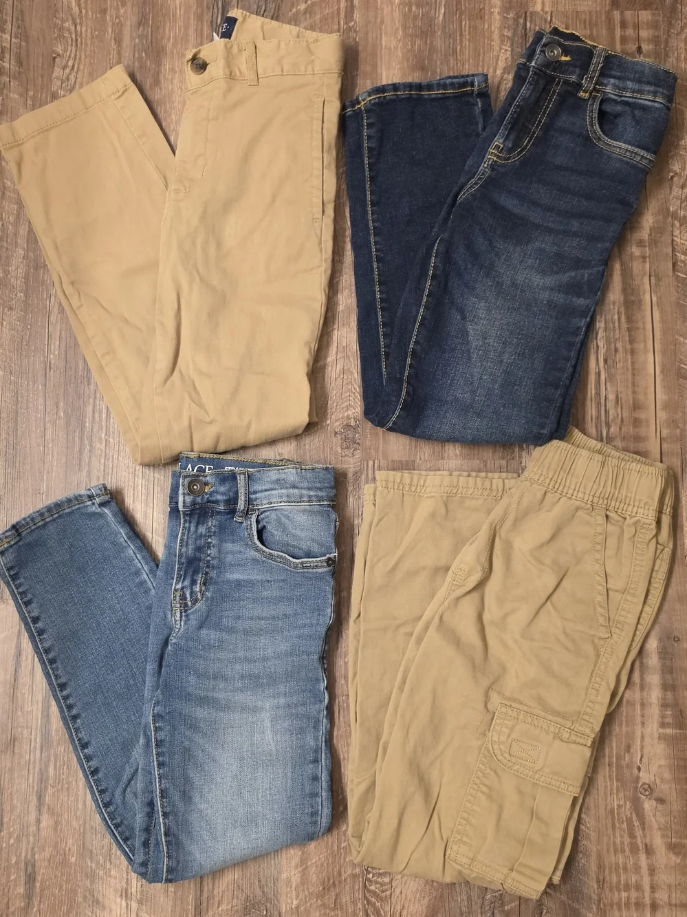 Lot of 4 The Children's Place Boys Pants – Size 8 Slim (Jeans, Chinos & Cargos)